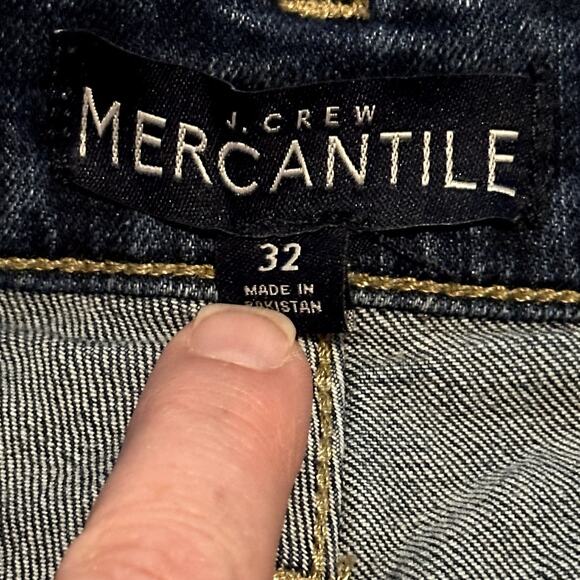 J. Crew Mercantile Women Size 32 Cutoff Denim Stretch Raw Hem Jean Shorts - Picture 5 of 8